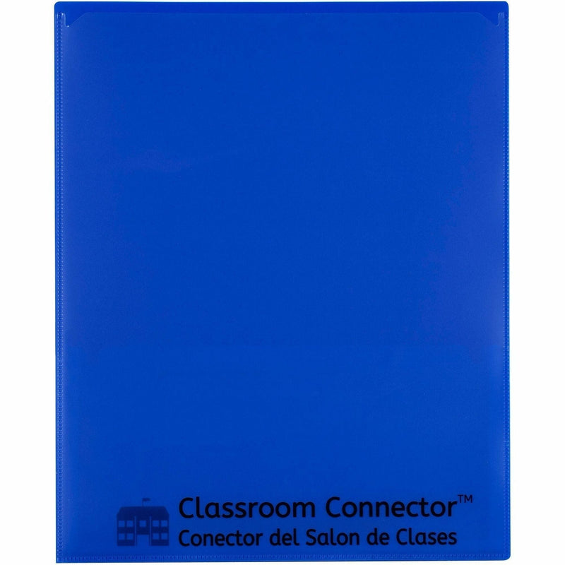 C-Line Classroom Connector Report Cover - Blue - 8 1/2’’ x 11’’ - 25/Box - Student Notebooks & Folders