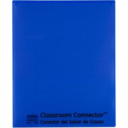 C-Line Classroom Connector Report Cover - Blue - 8 1/2’’ x 11’’ - 25/Box - Student Notebooks & Folders
