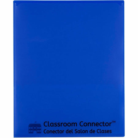 C-Line Classroom Connector Report Cover - Blue - 8 1/2’’ x 11’’ - 25/Box - Student Notebooks & Folders