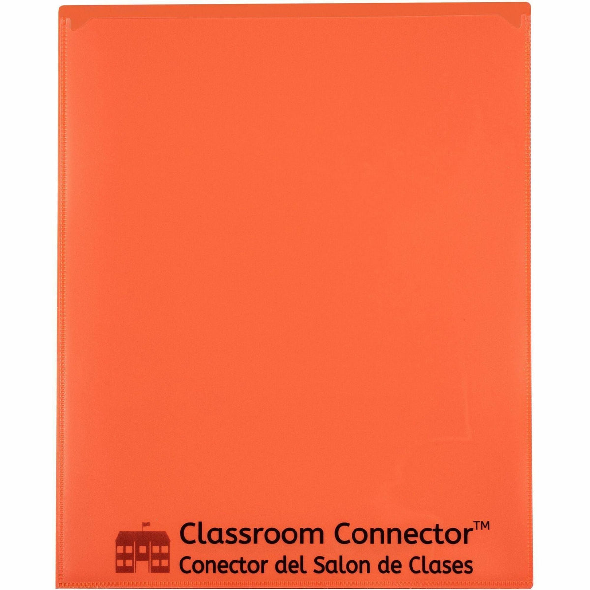 C-Line Classroom Connector Report Cover - Orange - 8 1/2’’ x 11’’ - 25/Box - Student Notebooks & Folders