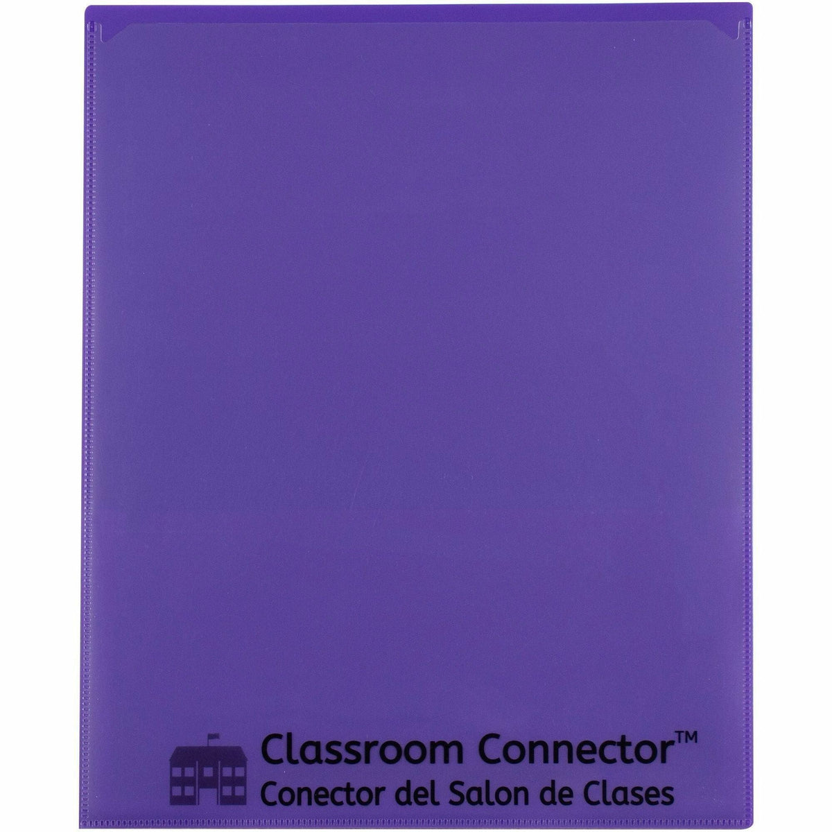 C-Line Classroom Connector Report Cover - Purple - 8 1/2’’ x 11’’ - 25/Box - Student Notebooks & Folders