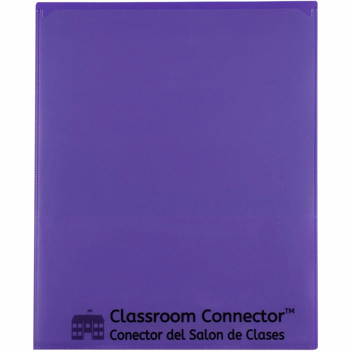 C-Line Classroom Connector Report Cover - Purple - 8 1/2’’ x 11’’ - 25/Box - Student Notebooks & Folders