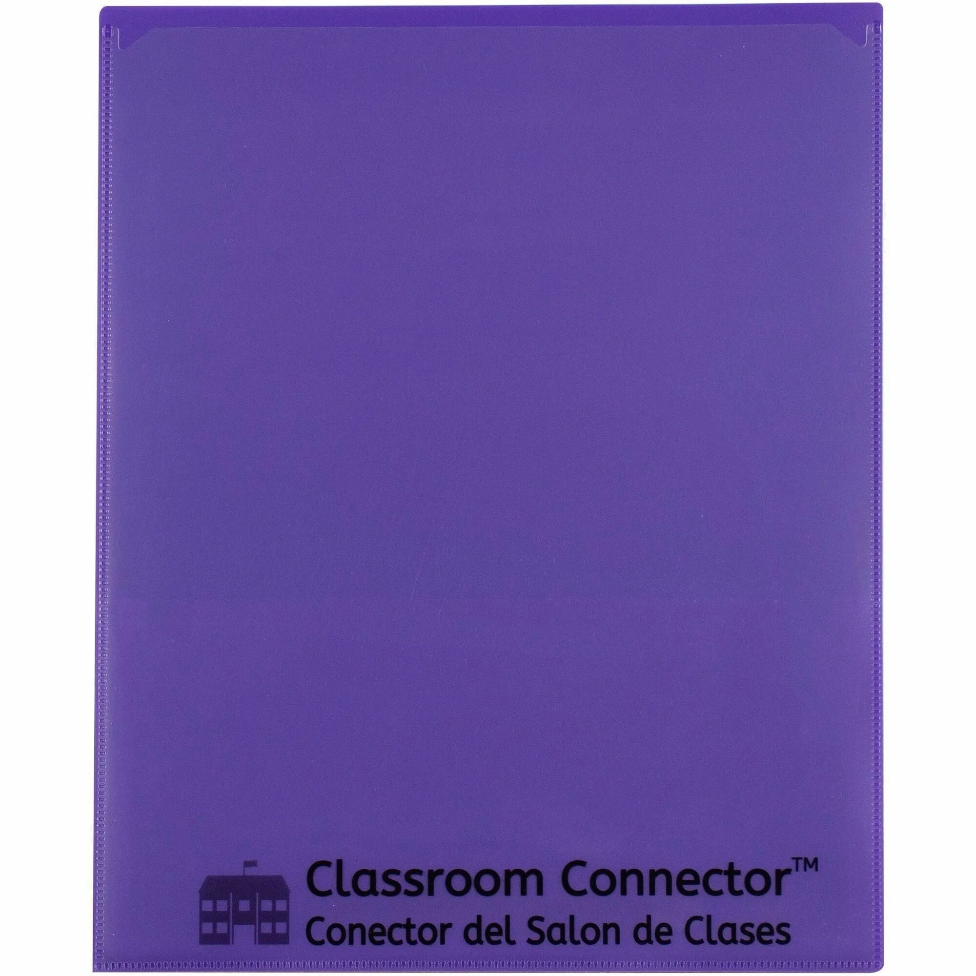 C-Line Classroom Connector Report Cover - Purple - 8 1/2’’ x 11’’ - 25/Box - Student Notebooks & Folders