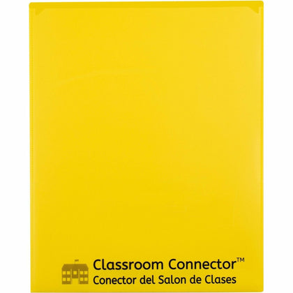 C-Line Classroom Connector Report Cover - Yellow - 25/Box - Student Notebooks & Folders