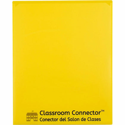 C-Line Classroom Connector Report Cover - Yellow - 25/Box - Student Notebooks & Folders