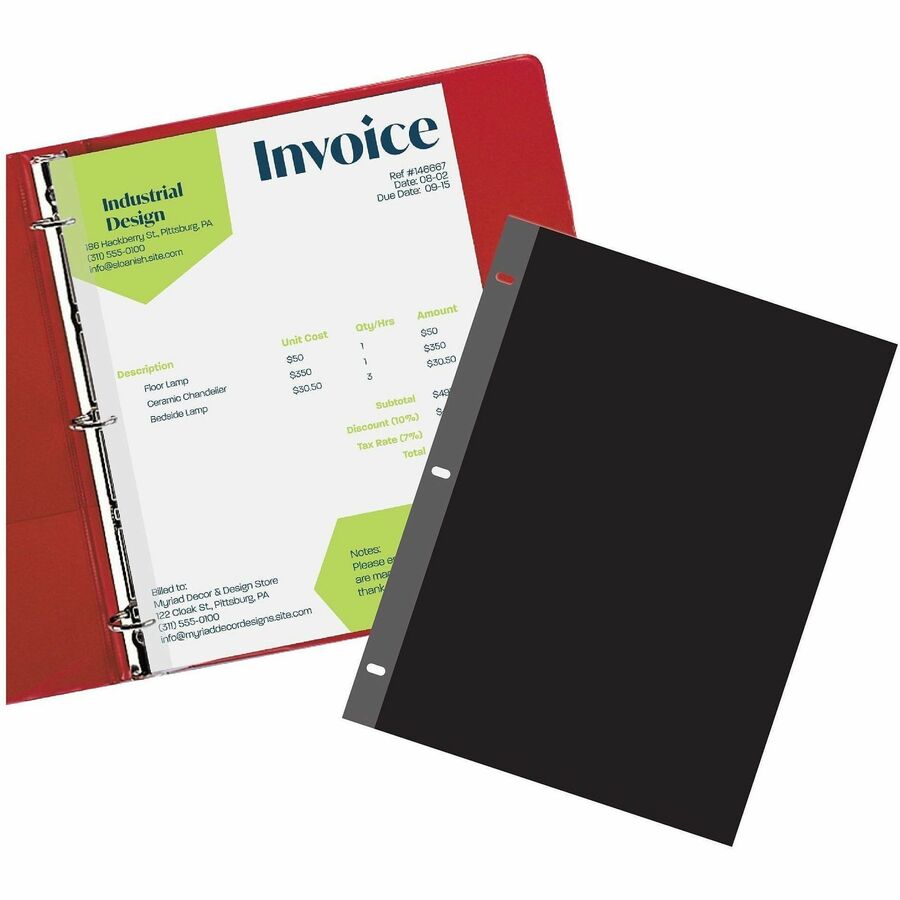 C-Line Clear Poly Side Load Sheet Protectors - Alternate-Image2