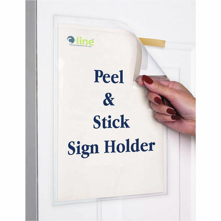 C-Line Letter Top Tab File Folder - 8 1/2’’ x 11’’ - Polypropylene - Clear - Peel & Stick - 10 / Pack - Filing Jackets
