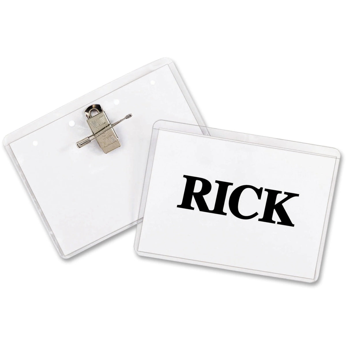 C-Line Clip Pin Badge Holder Kit - 50 Pack - ID Badges & Supplies