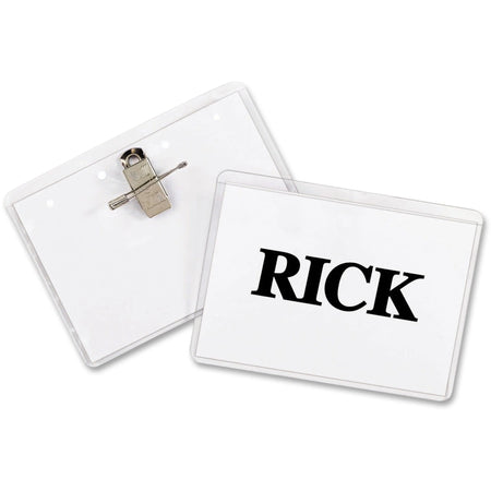 C-Line Clip Pin Badge Holder Kit - 50 Pack - ID Badges & Supplies