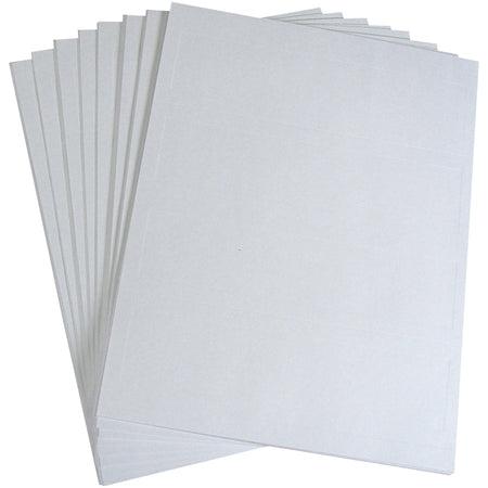C-Line Embossed Cardstock Name Tents - Letter - 8 1/2’’ x 11’’ - White - 100 / Box - Tent & Placement Cards