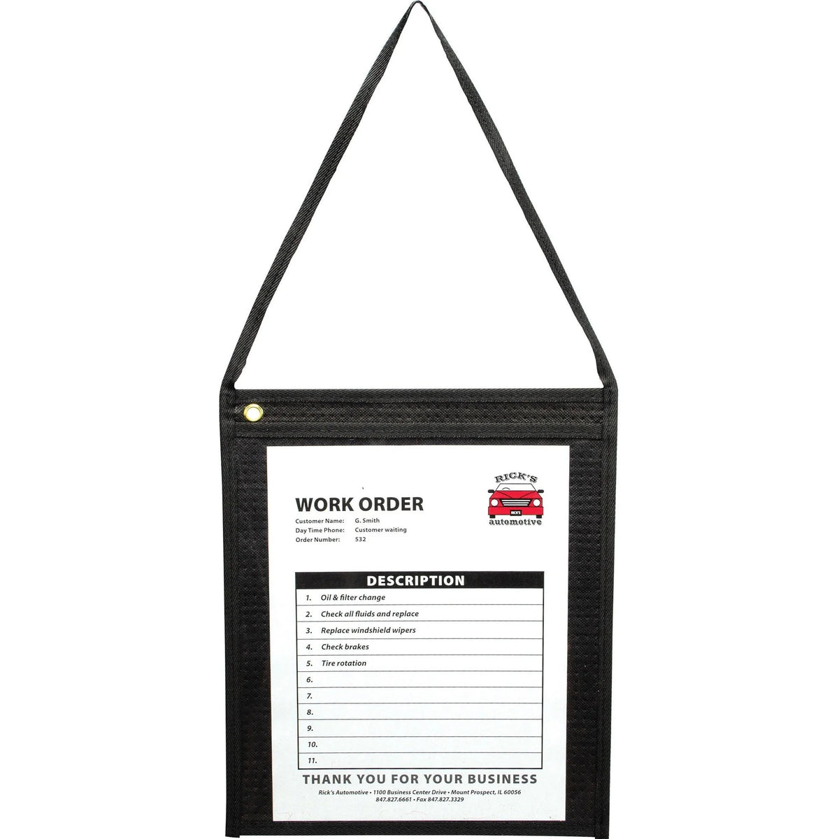 C-Line Fabric Hanging Strap Shop Ticket Holders - Organize with Ease - Sheet Protectors
