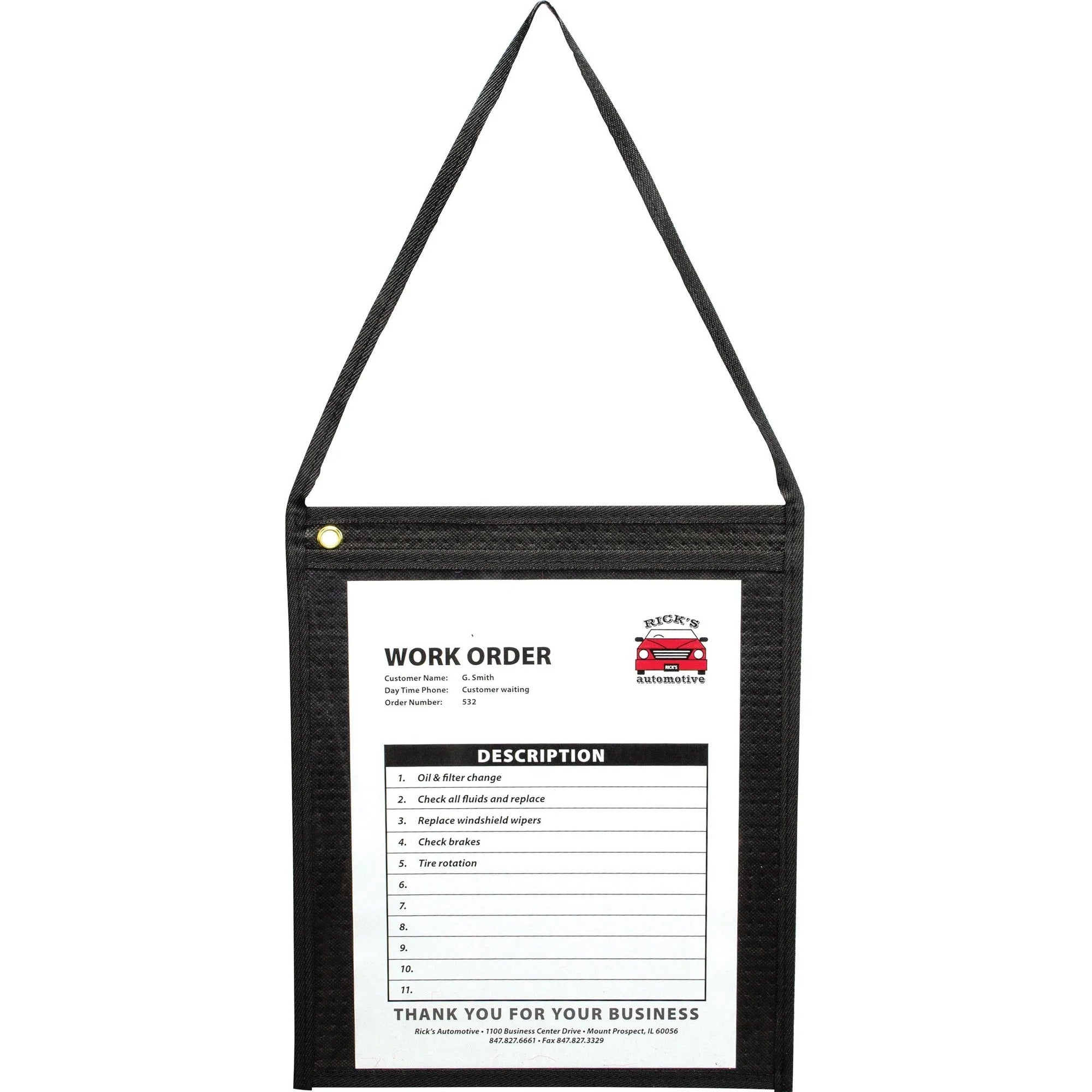 C-Line Fabric Hanging Strap Shop Ticket Holders - Organize with Ease - Sheet Protectors