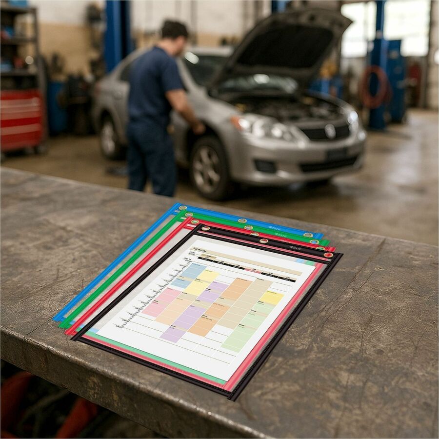 C-Line Heavy-Duty Super Heavyweight Plus Stitched Shop Ticket Holder - 9" x 12" - Alternate-Image2