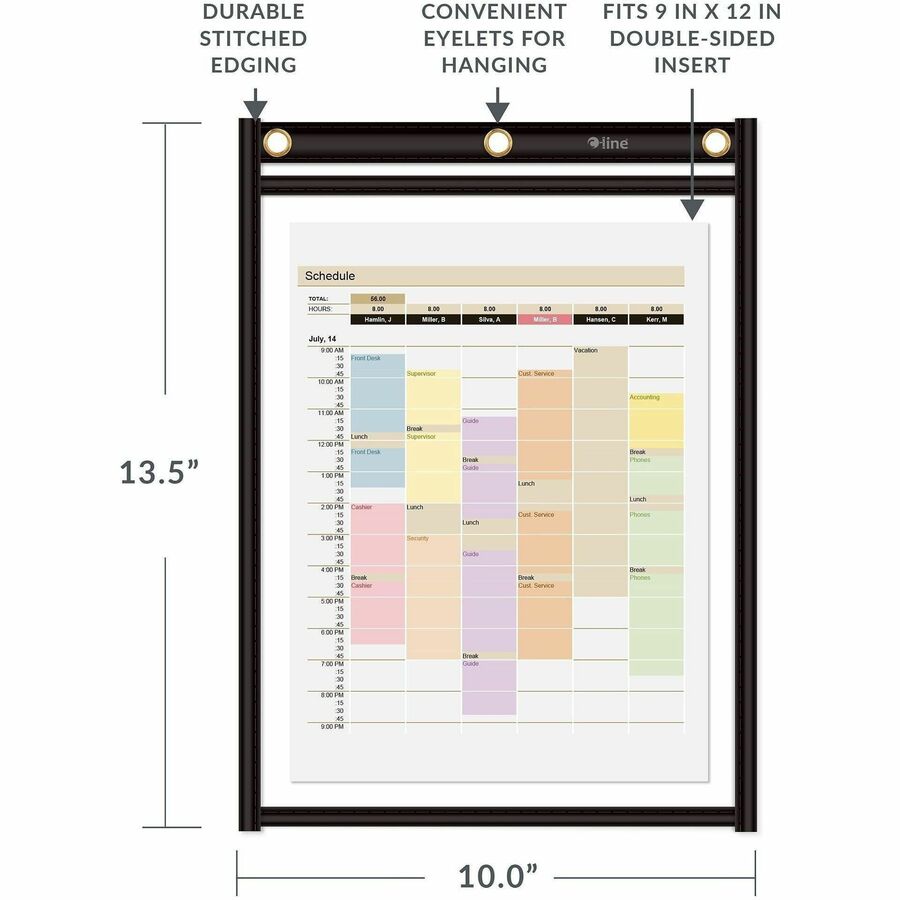 C-Line Heavy-Duty Super Heavyweight Plus Stitched Shop Ticket Holder - 9" x 12" - Alternate-Image4