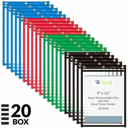 C-Line Heavy-Duty Super Heavyweight Plus Stitched Shop Ticket Holder - 9" x 12" - Alternate-Image3