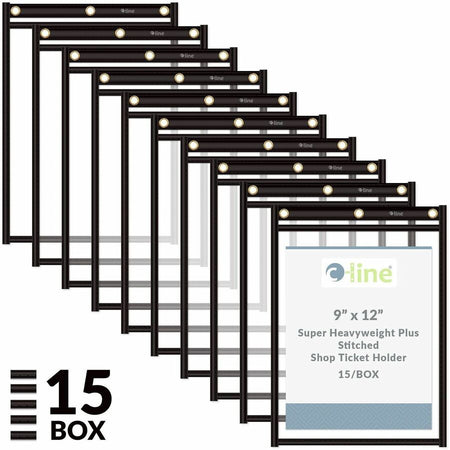 C-Line Heavy-Duty Super-Heavyweight Plus Stitched Shop Ticket Holders - 9" x 12" - Alternate-Image3