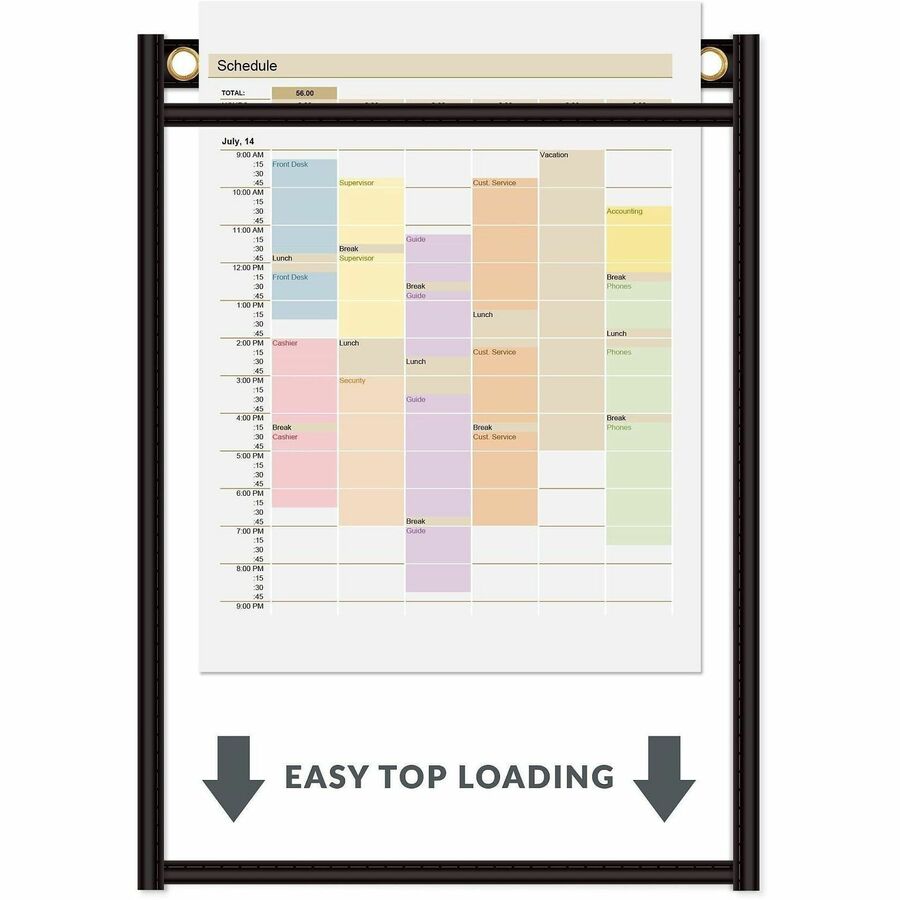 C-Line Heavy-Duty Super-Heavyweight Plus Stitched Shop Ticket Holders - 9" x 12" - Alternate-Image5