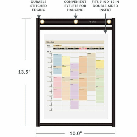 C-Line Heavy-Duty Super-Heavyweight Plus Stitched Shop Ticket Holders - 9" x 12" - Alternate-Image4