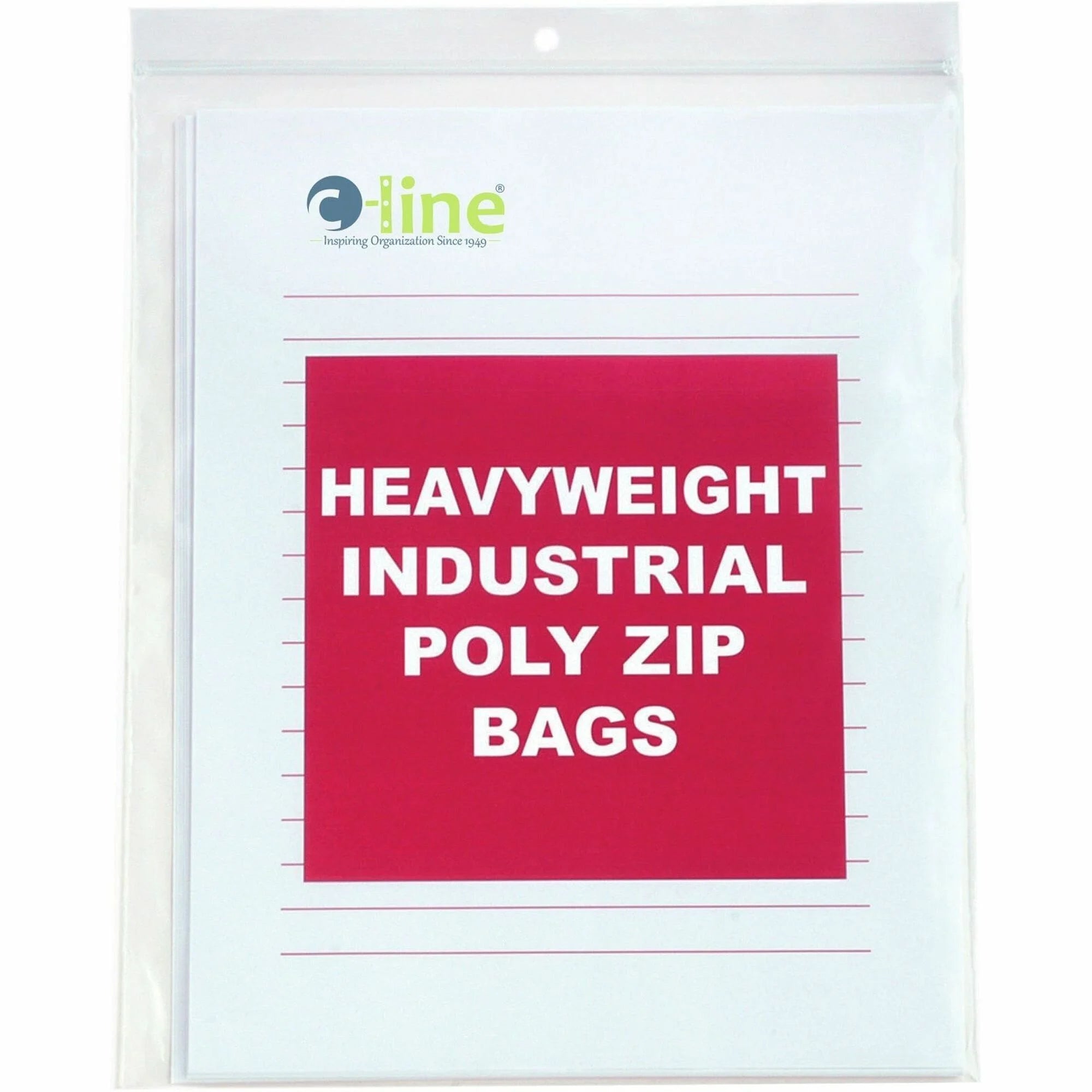 C-Line Heavyweight Poly Zip Bags - Letter-size Storage Solution - Pouches