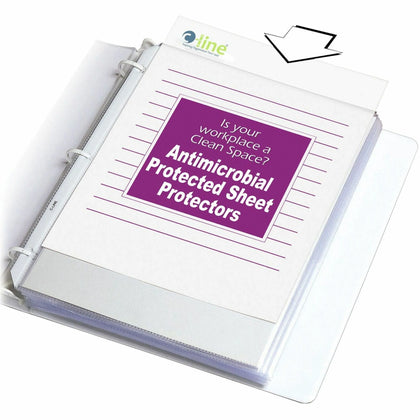 C-Line Heavyweight Sheet Protectors - Letter Size 3-Hole Clear - 100/Box