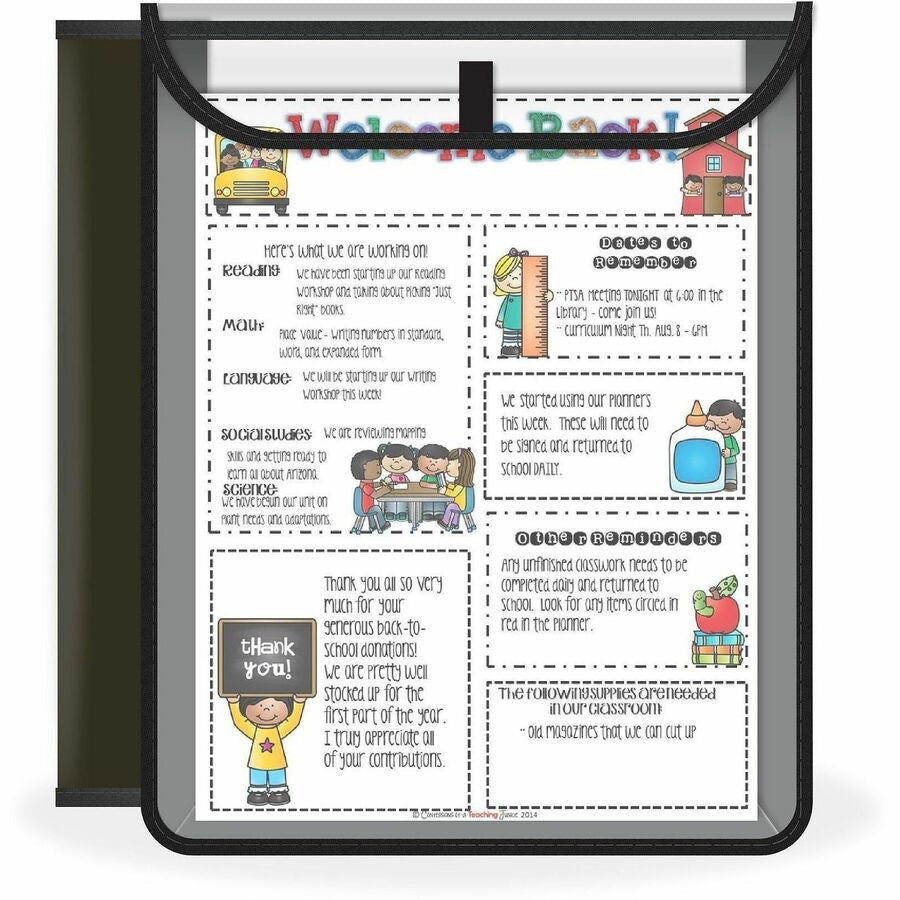 C-Line Homework Connector Pocket Folder - Alternate-Image2