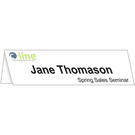C-Line Inkjet/Laser Name Tents: Heavyweight Reusable Holders - Tent & Placement Cards
