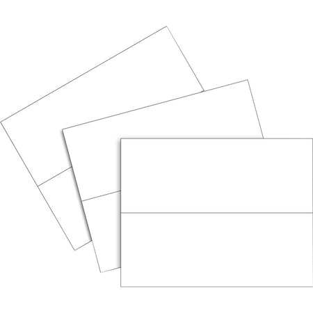 C-Line Inkjet/Laser Name Tents & Holders - Letter - 8 1/2’’ x 11’’ - Heavyweight Reusable - White - 50 / Box - Tent