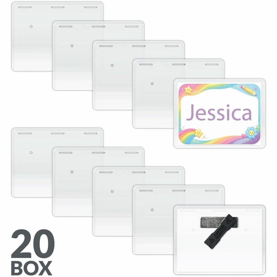 C-Line Laser/Inkjet Magnetic Name Badge Holder Kit - Alternate-Image5