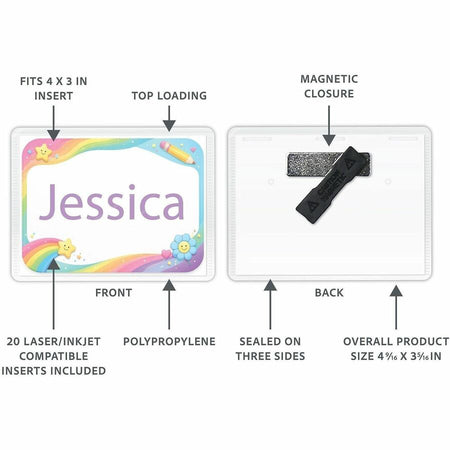 C-Line Laser/Inkjet Magnetic Name Badge Holder Kit - Alternate-Image4