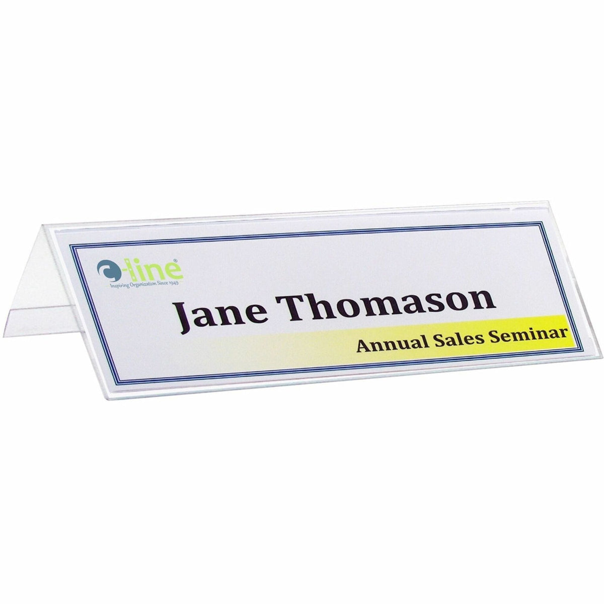 C-Line Laser Inkjet Printable Plastic Tent Holder - 25 / Box - & Placement Cards