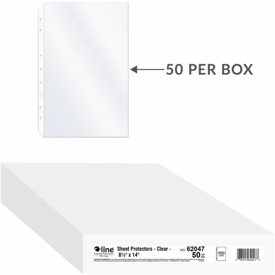 C-Line Legal Size Top Loading Sheet Protectors - Alternate-Image1