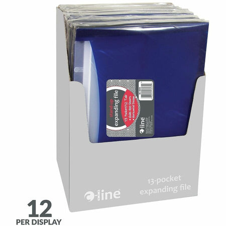 C-Line Letter Expanding File - 8 1/2’’ x 11’’ - 900 Sheets Capacity - 9’’ Expansion - 13 Pocket(s) - 12 Divider(s)