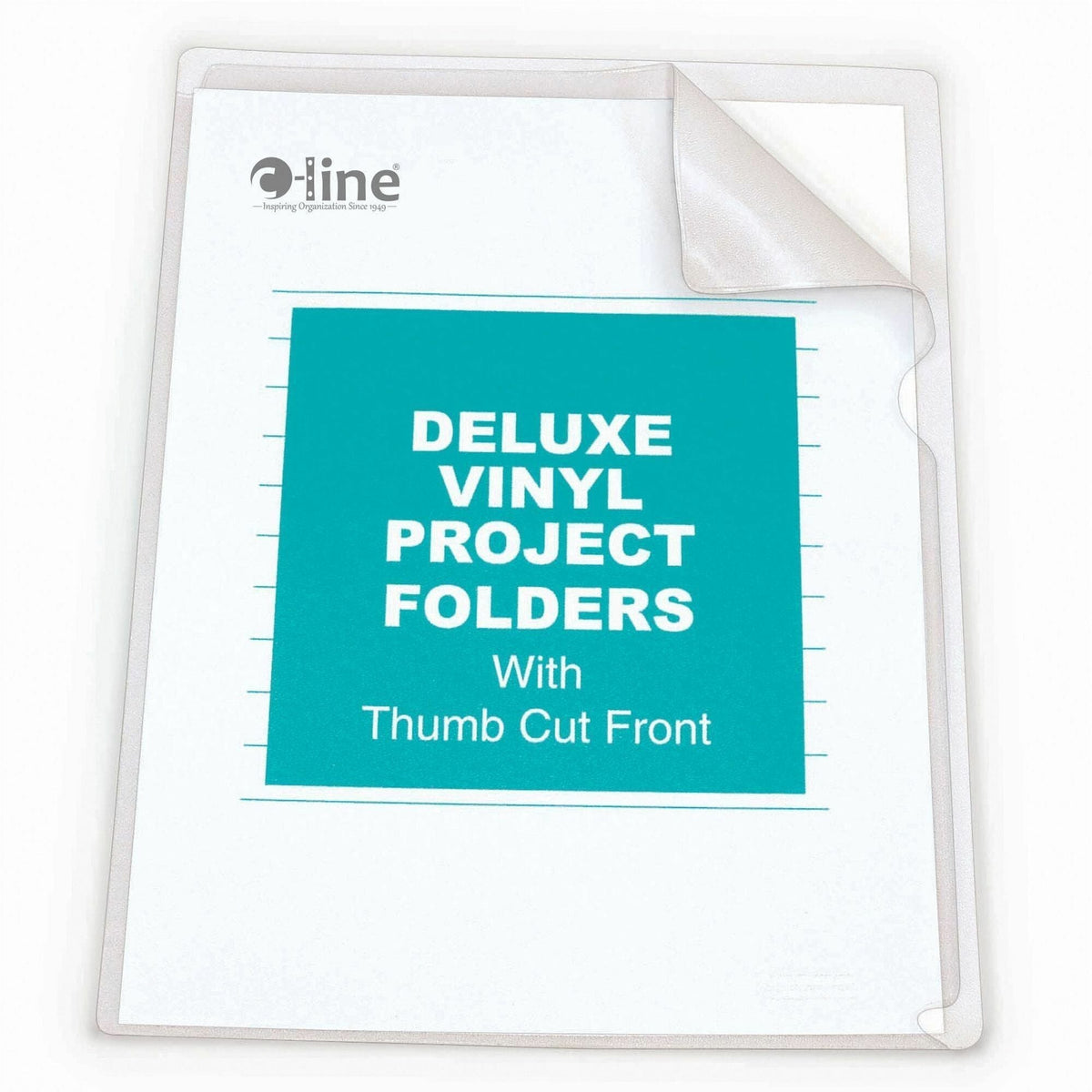 C-Line Letter Project File - 8 1/2’’ x 11’’ - Vinyl - Clear - Heavyweight Cover - 50 / Box - Filing Jackets & Pockets