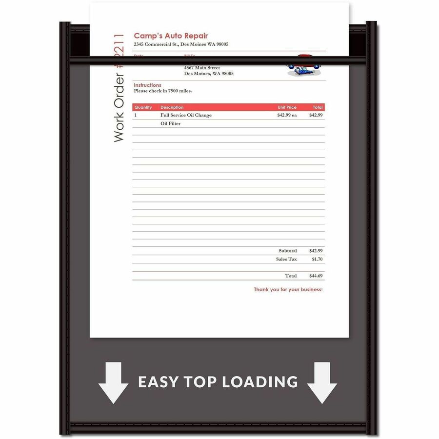 C-Line Letter Vinyl File Pocket - Alternate-Image5