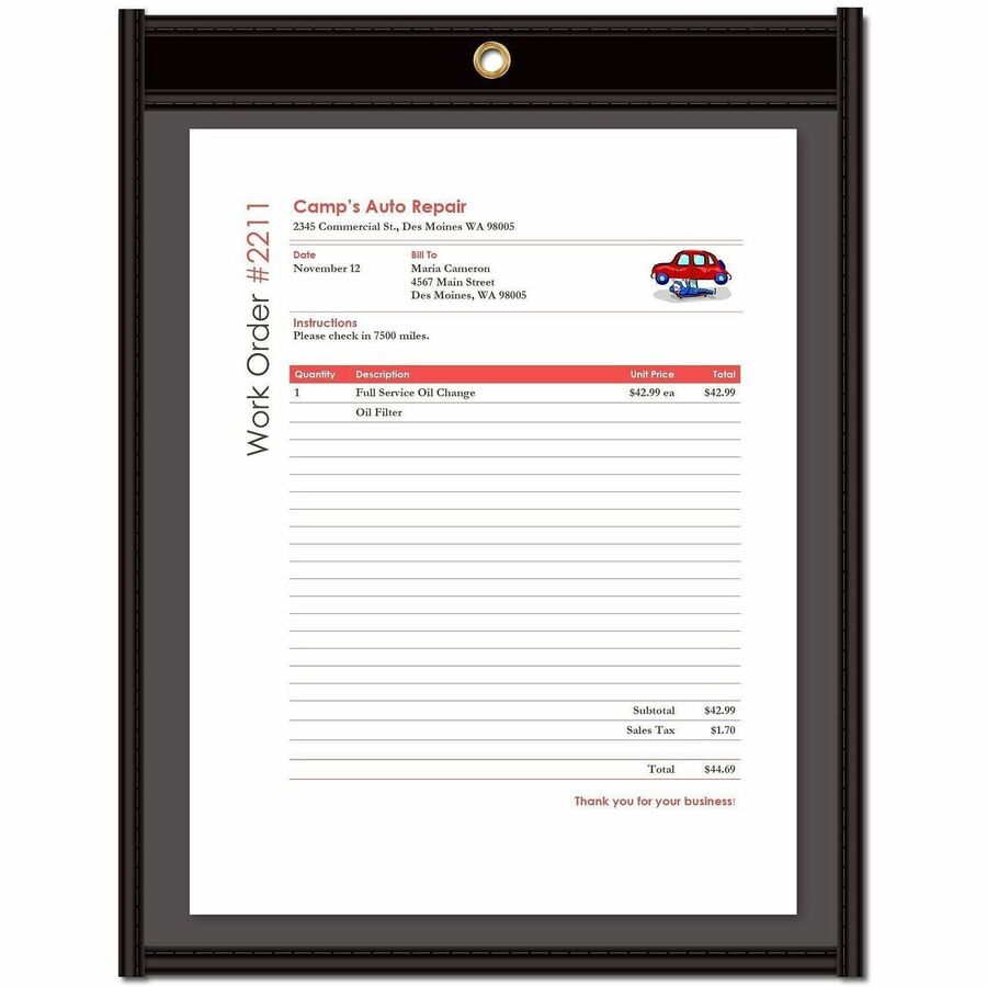C-Line Letter Vinyl File Pocket - Alternate-Image3