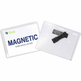 C-Line Magnetic Name Badge Holder Kit - 20 Pack - ID Badges & Supplies