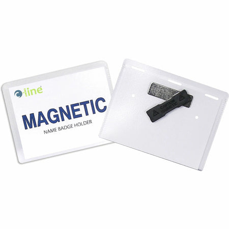 C-Line Magnetic Name Badge Holder Kit - 20 Pack - ID Badges & Supplies