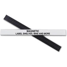 C-Line Magnetic Shelf/Bin Label Holders - 0.5’’ Width x 6’’ Length - Plastic - Clear - 10 / Box - File & Storage