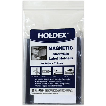 C-Line Magnetic Shelf/Bin Label Holders - Alternate-Image5