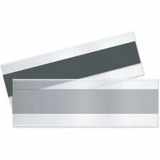 C-Line Magnetic Shelf/Bin Label Holders - 2’’ Width x 6’’ Length - Plastic - Clear - 10 / Box - File & Storage