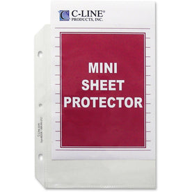 C-Line Mini Sheet Protectors for 5 1/2’’ x 8 Sheets - 50/Box