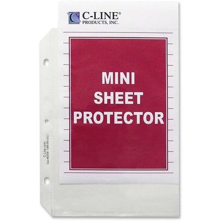 C-Line Mini Sheet Protectors for 5 1/2’’ x 8 Sheets - 50/Box