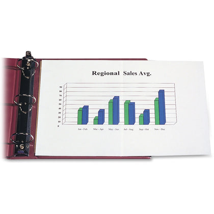 C-Line Panoramic Fold-Out Sheet Protectors - Clear Polypropylene - 25/Box