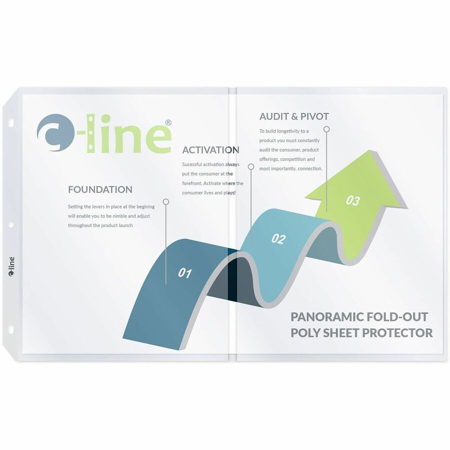 C-Line Panoramic Fold-Out Sheet Protectors - Alternate-Image5