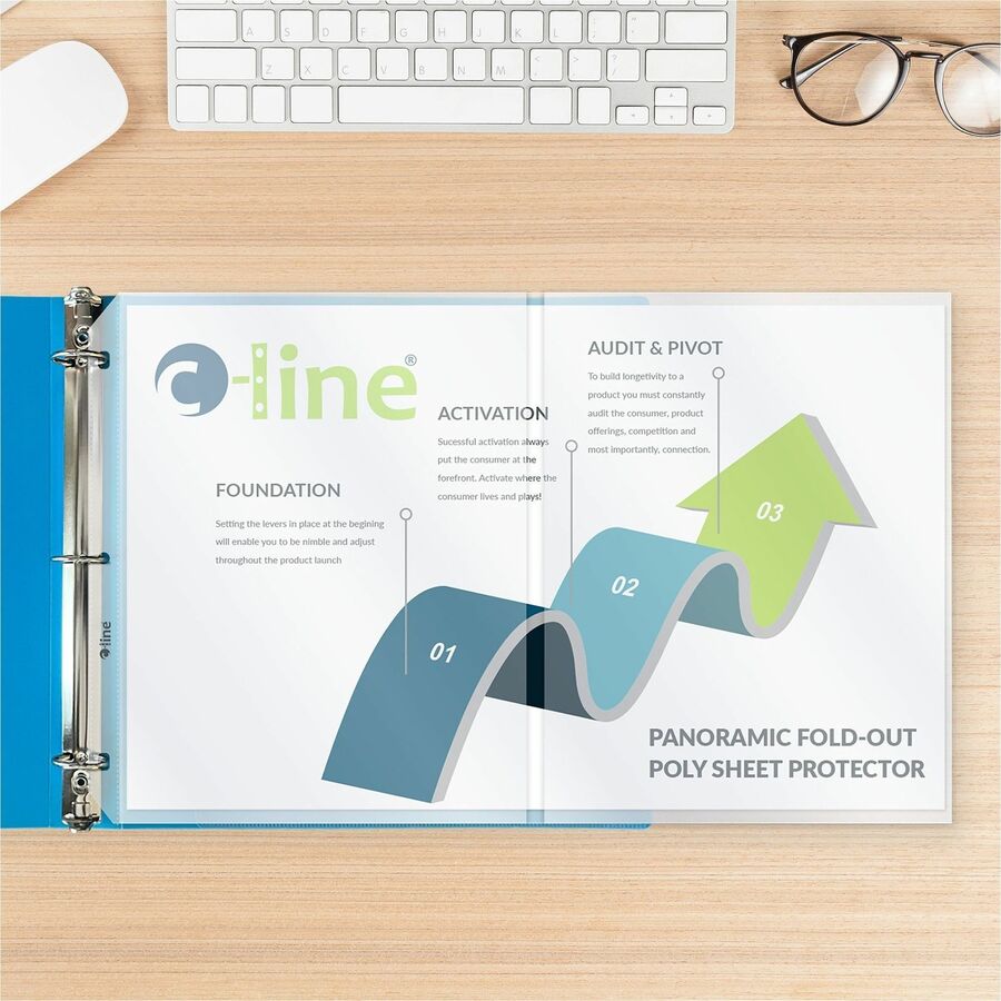 C-Line Panoramic Fold-Out Sheet Protectors - Alternate-Image2