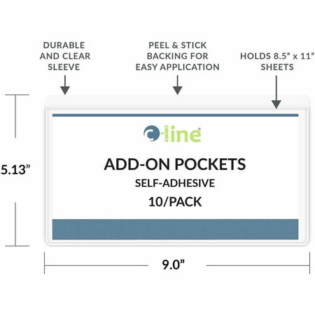 C-Line Peel & Stick Add-On Filing Pockets - Alternate-Image4