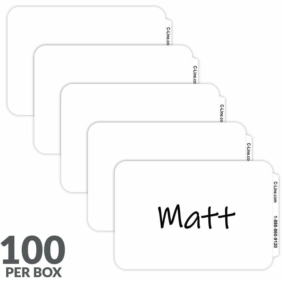C-Line Plain White Self-adhesive Name Badges - Alternate-Image5