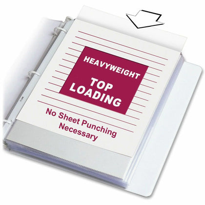 C-Line Poly Sheet Protectors: Letter Size Ring Binder Clear - 200/Box - Protectors