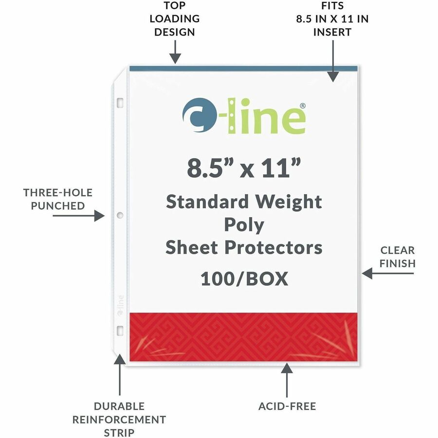 C-Line Poly Top-loading Sheet Protectors - Alternate-Image5