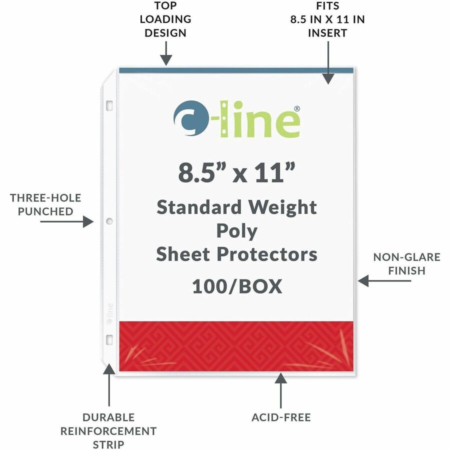 C-Line Poly Top-loading Sheet Protectors - Alternate-Image5